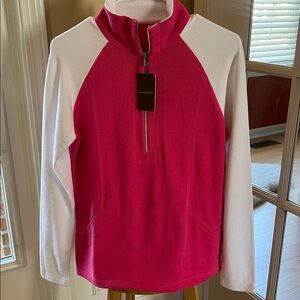 NWT Aruba Stretch Cotton Half Zip Pullover